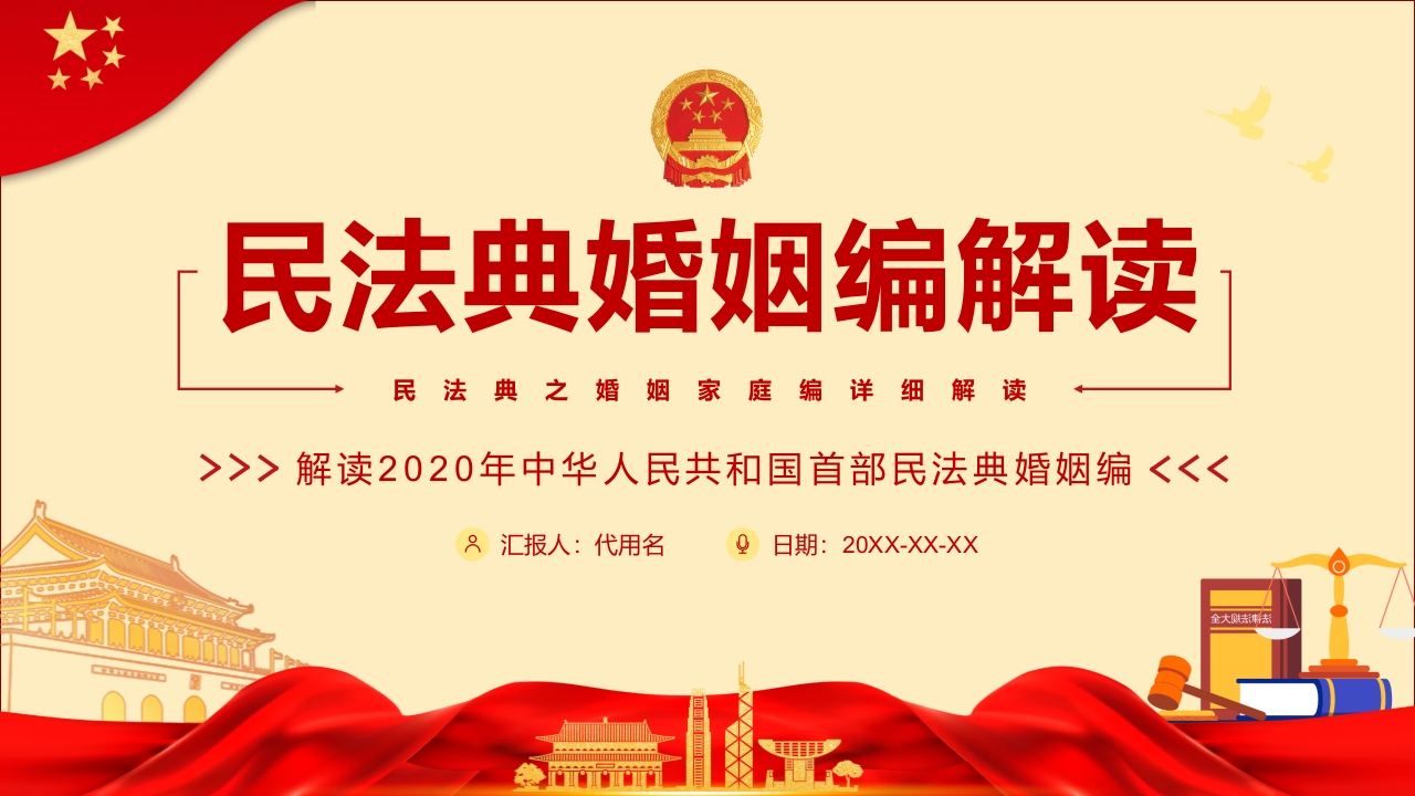 民法典婚姻家庭编详细解读ppt
