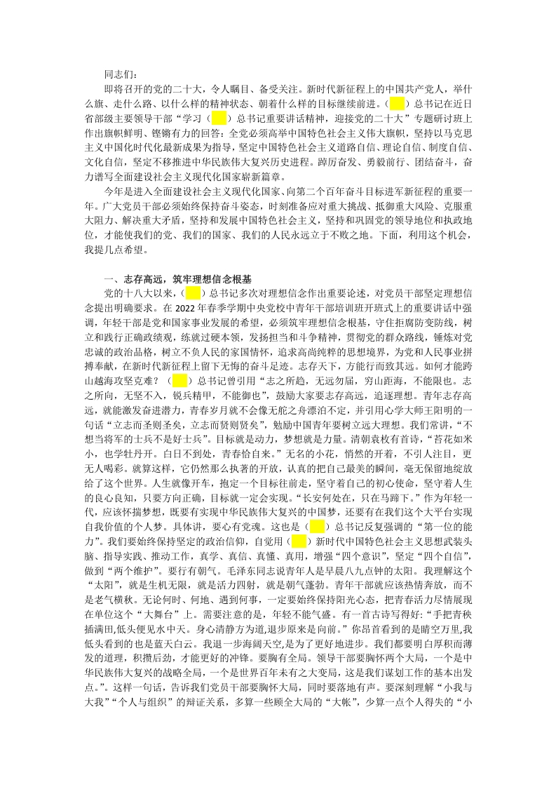 真抓实干履职尽责青年精神素养素质提升党课学习教育word演讲稿
