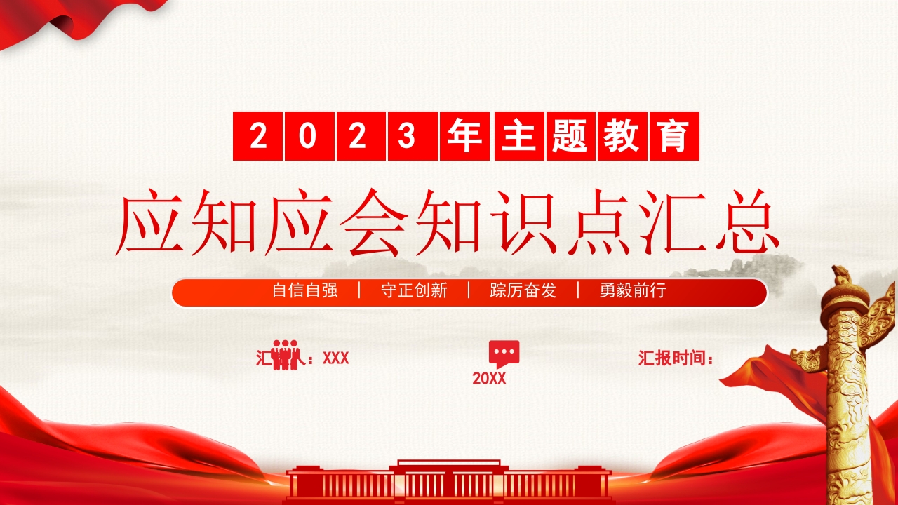 2024年主题教育应知应会知识点汇总PPT