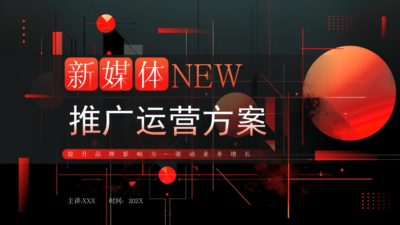 新媒体年终总结工作汇报ppt