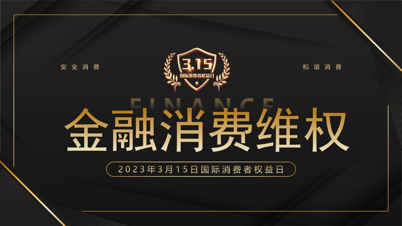 金融315消费权主题介绍ppt模板