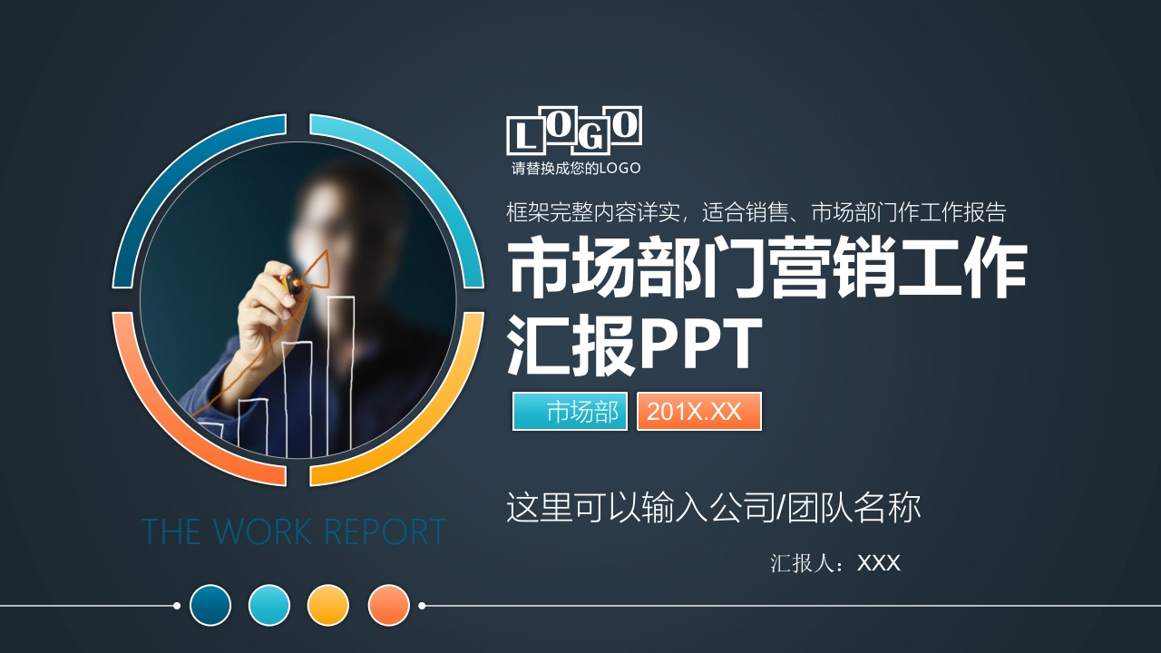 市场部门营销工作汇报PPT