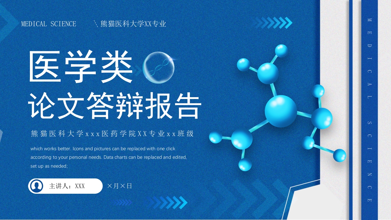 医学类答辩毕业论文ppt模板