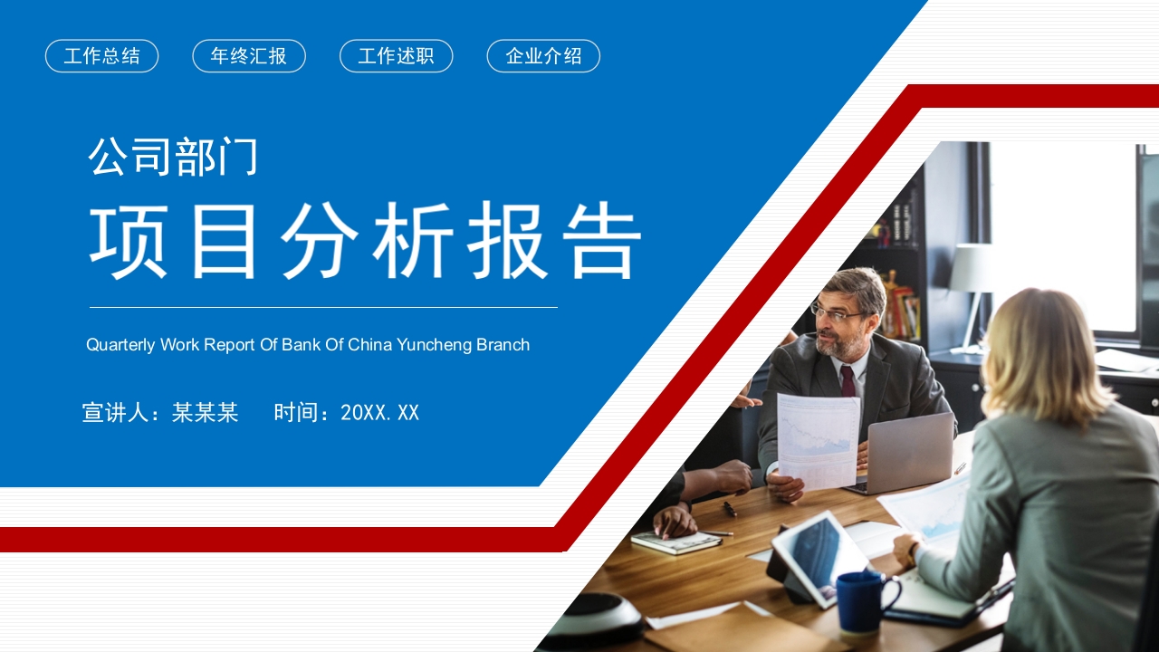 项目分析报告ppt模板
