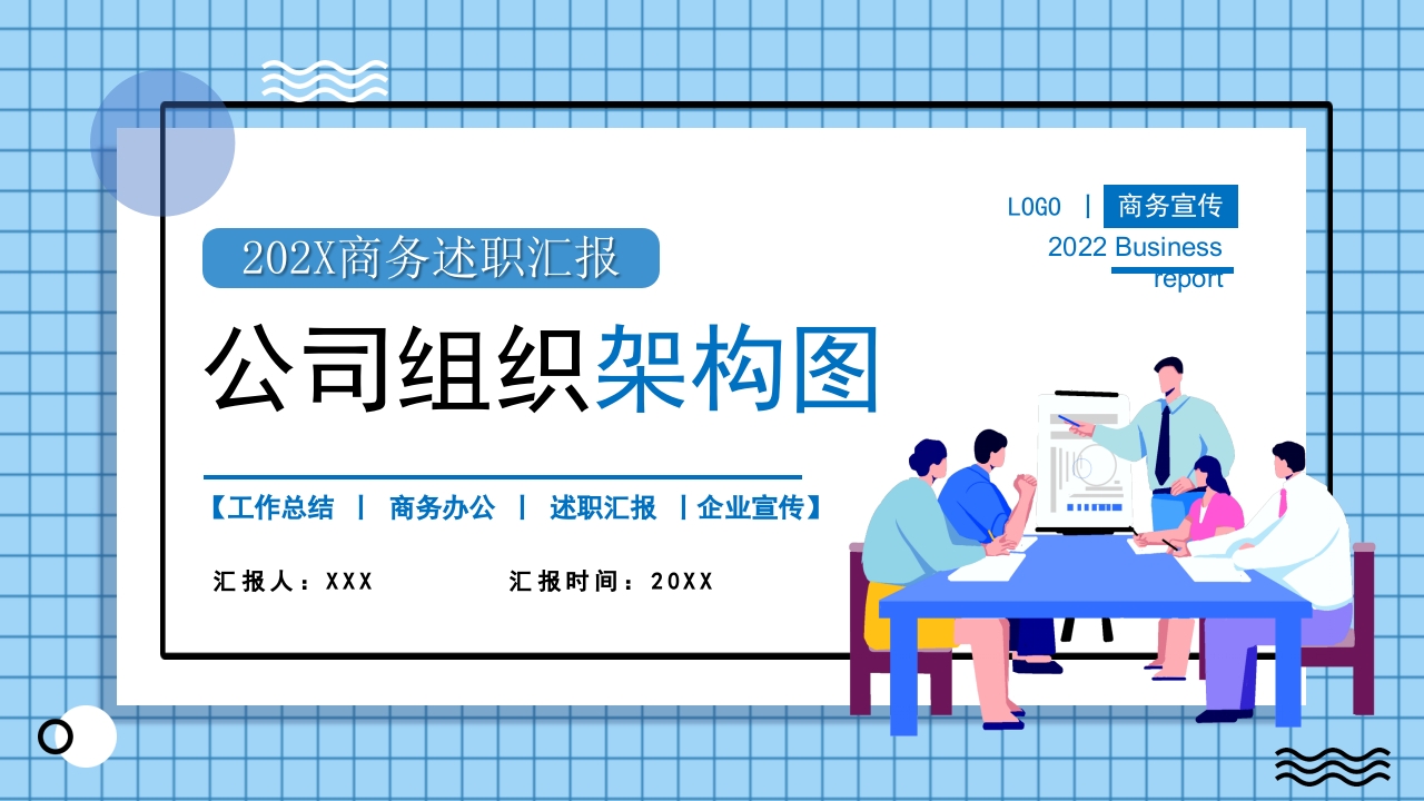 公司组织架构图ppt模板