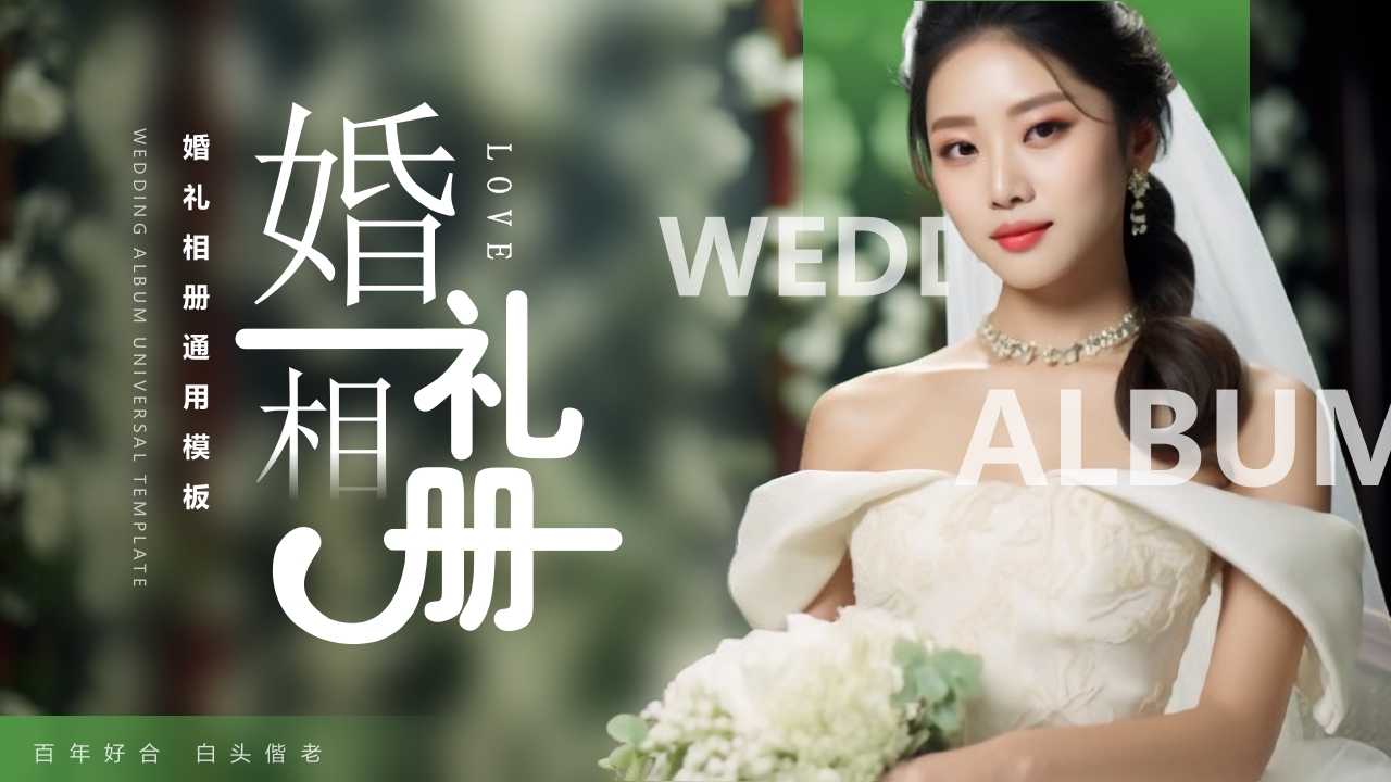 婚礼策划婚庆相册PPT模版