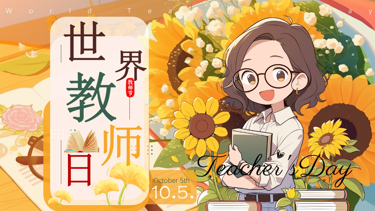 世界教师日PPT模版