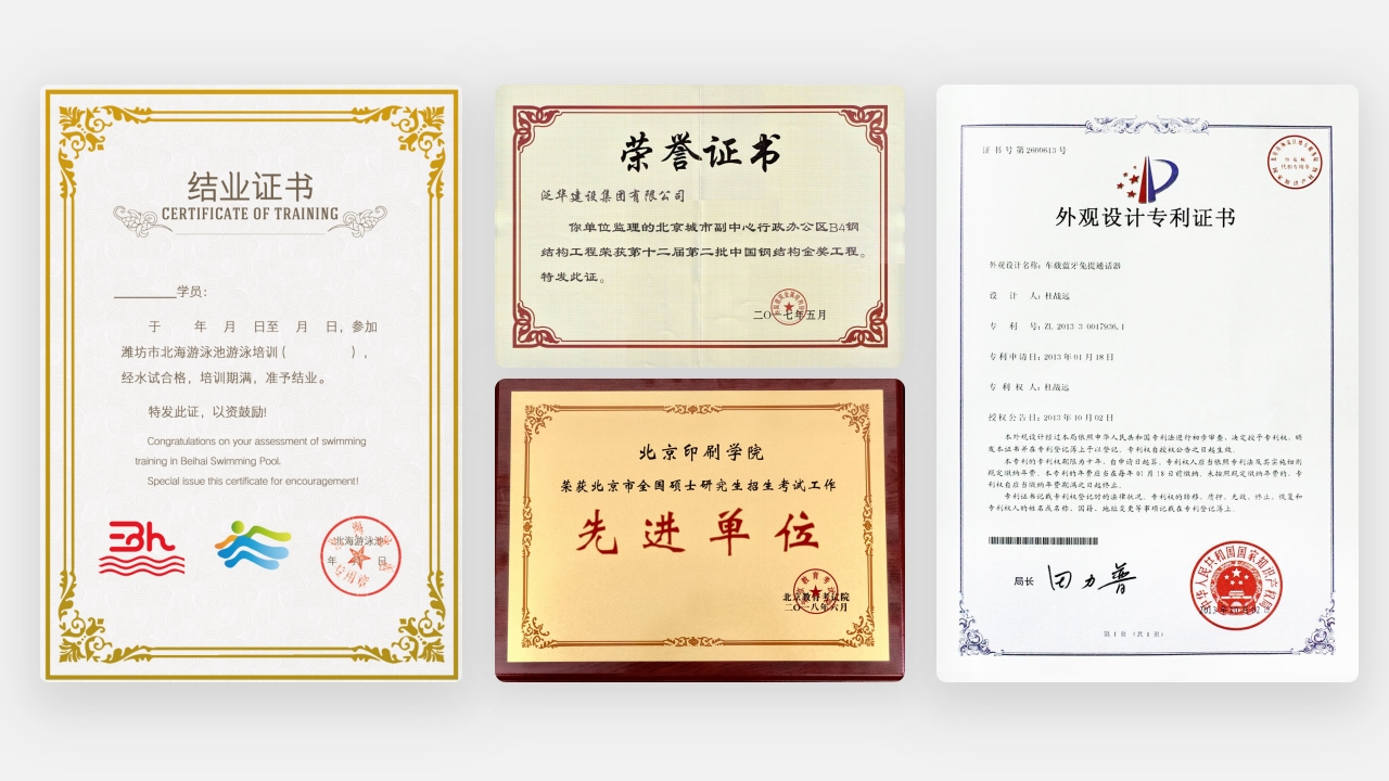 企业荣誉奖章奖状照片相册奖项呈现展示宣传课件ppt模板