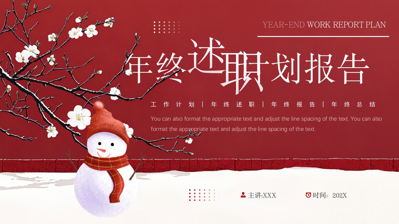 年终工作总结年终总结计划ppt模版